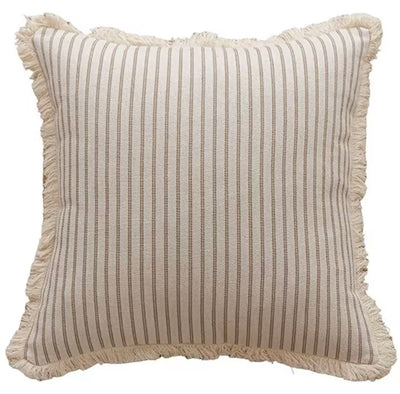 Striped Cotton Cushion Cover