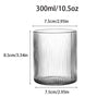 Reeded 300ml Glasses