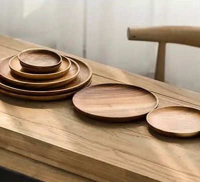 Walnut Wood Serving Plates - Various Sizes