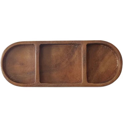 Acacia Wood Serving Snack Tray