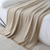 Herringbone Effect Knitted Blanket