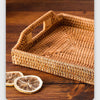 Natural Handwoven Wicker Rattan Tray