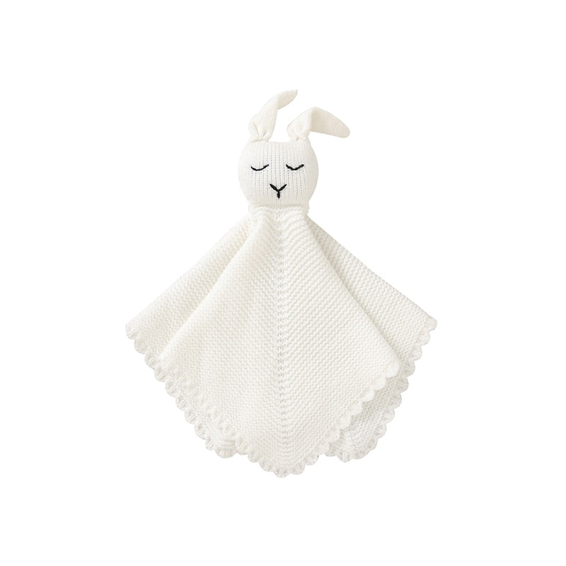 Knitted Rabbit Baby Comforter