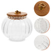 Pumpkin Shape Glass Storage Jar