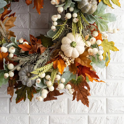 Autumnal Pumpkin Wreath