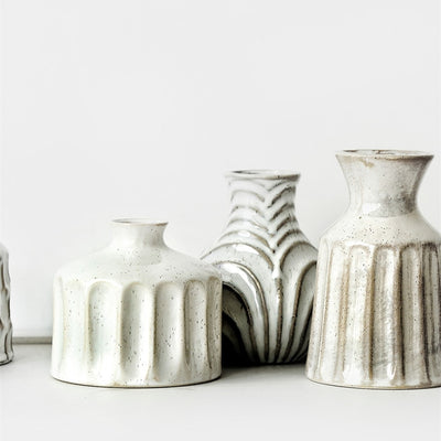 Textured Ceramic Vases