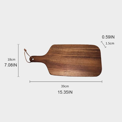 Acacia Wood Cutting Board with Handle