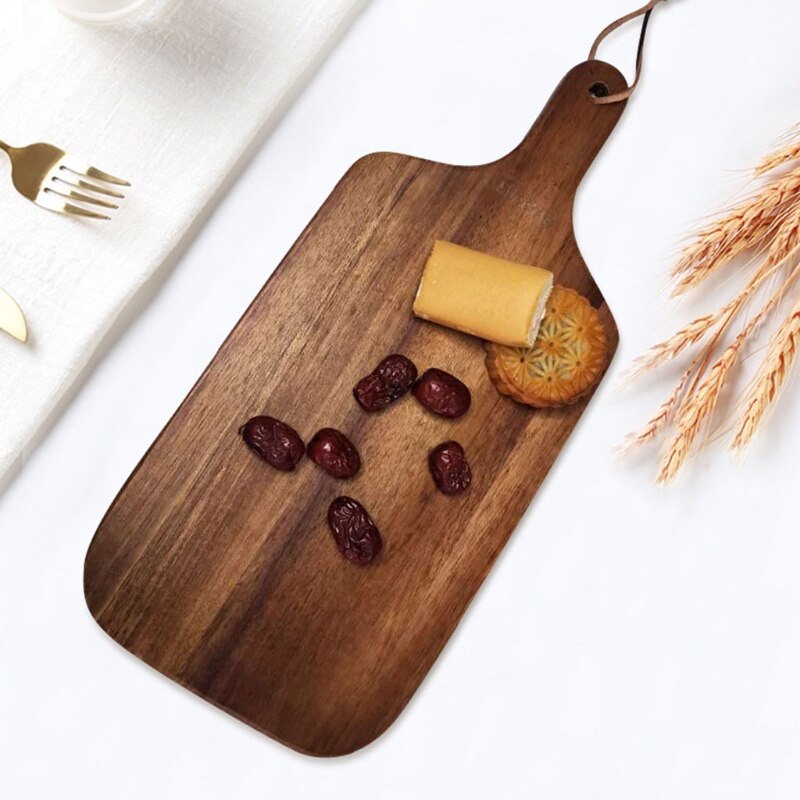 Acacia Wood Cutting Board with Handle