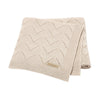 Cotton Cellular Chevron Baby Blanket