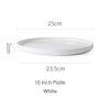 Ceramic Ribbed Dinner Plate Set