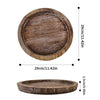 Round Wooden Modern Farmhouse Tray