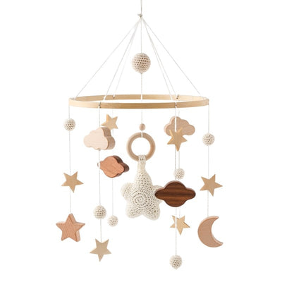 Wooden Baby Cot Hanging Mobile - Various Styles (Bracket Sold Separately)