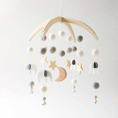 Wooden Baby Cot Hanging Mobile - Various Styles (Bracket Sold Separately)