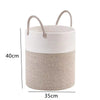 Cotton Woven Storage Laundry Basket